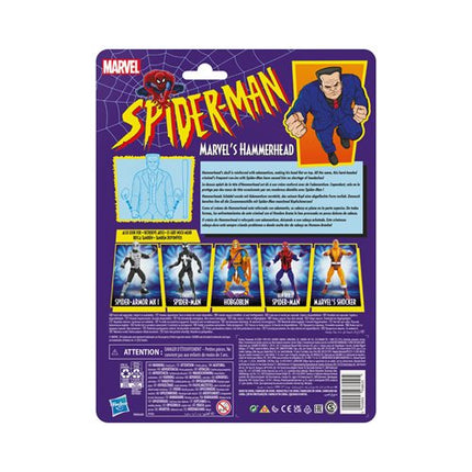 Figuras de acción retro de Spider-Man Hammerhead de 6 pulgadas de Marvel Legends