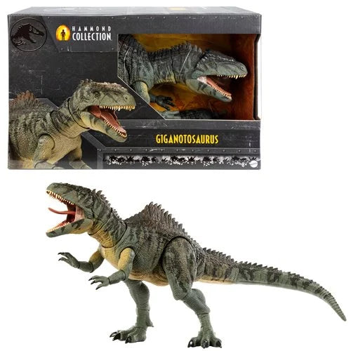 Figura de acción de giganotosaurio de la colección Hammond de Jurassic World