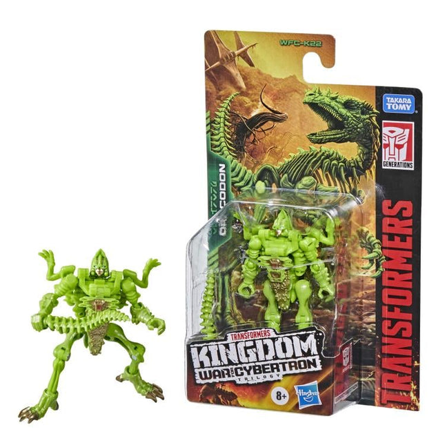 Figura de acción de Transformers Kingdom Dracodon de 8,9 cm (Leyendas de la clase principal)