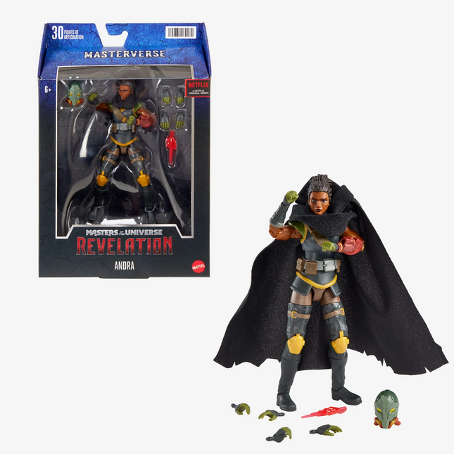 Figura de acción Andra de 6'' de Mattel Masters of the Universe Masterverse