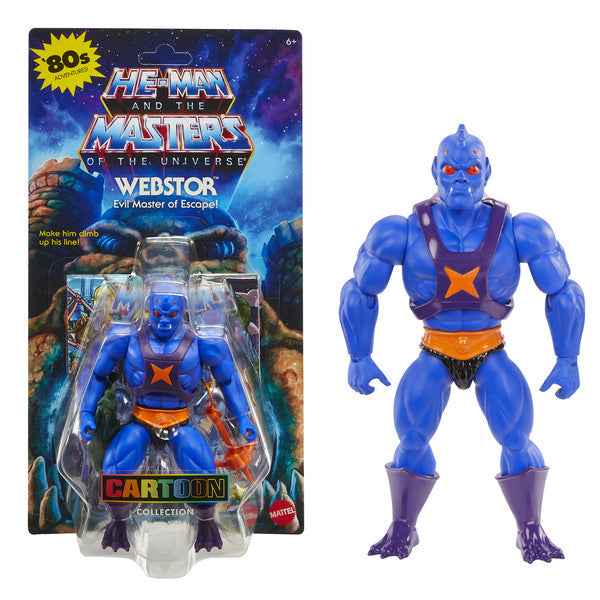 Figura de acción de Mattel Masters of the Universe Origins Cartoon Webstor Filmation