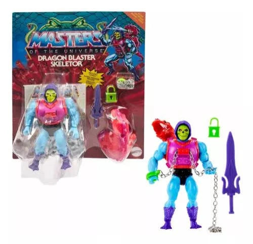 EN STOCK Master of the Universe Origins Deluxe Dragon Blaster Skeletor sin perforar