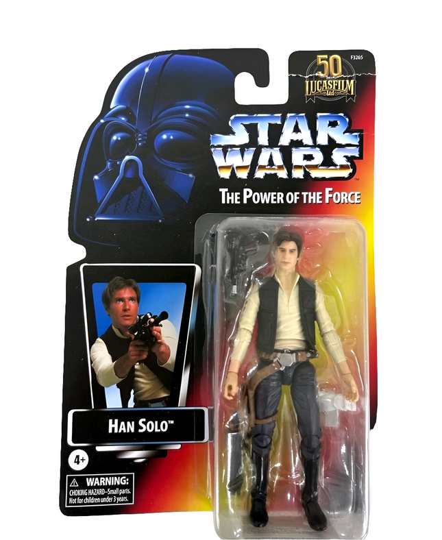 Figura de acción de Han Solo de Star Wars The Black Series, escala de 6 pulgadas, Lucasfilm 50.º aniversario, nueva