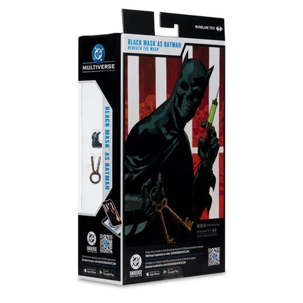 Figura de acción de 7 pulgadas de Máscara Negra de DC Multiverse Wave 24 como Batman Bajo la Máscara
