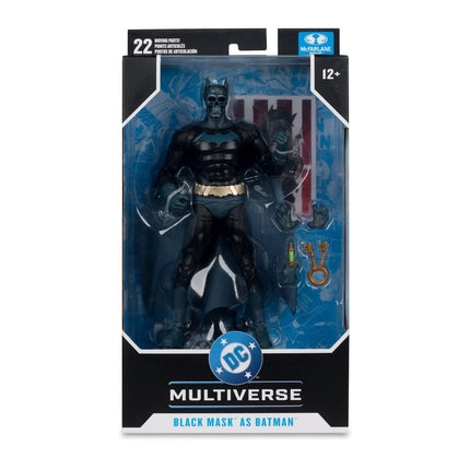 Figura de acción de 7 pulgadas de Máscara Negra de DC Multiverse Wave 24 como Batman Bajo la Máscara