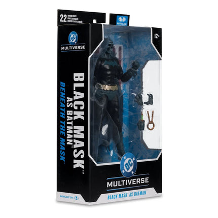 Figura de acción de 7 pulgadas de Máscara Negra de DC Multiverse Wave 24 como Batman Bajo la Máscara