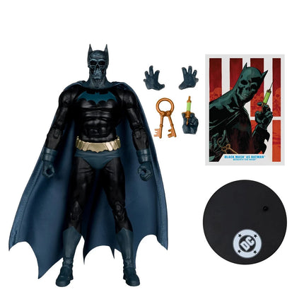 Figura de acción de 7 pulgadas de Máscara Negra de DC Multiverse Wave 24 como Batman Bajo la Máscara