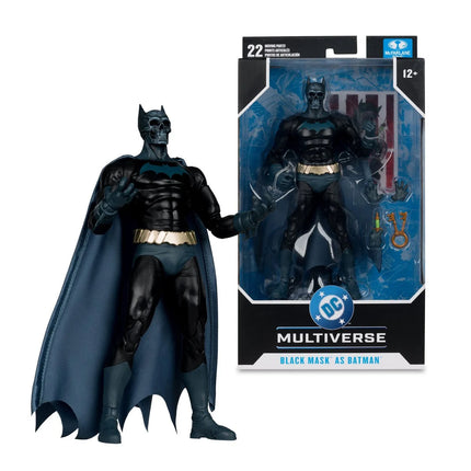 Figura de acción de 7 pulgadas de Máscara Negra de DC Multiverse Wave 24 como Batman Bajo la Máscara