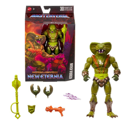 Figura de acción de Kobra Khan de Masterverse, Masters of the Universe, Ola 18, Nueva Eternia