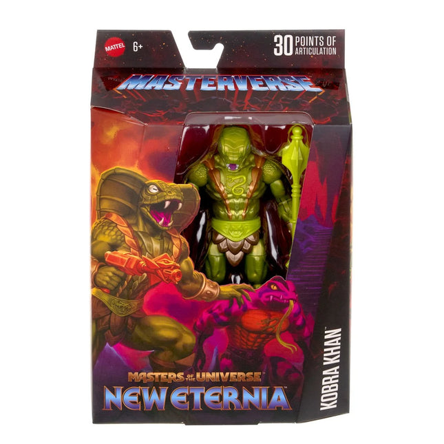 Figura de acción de Kobra Khan de Masterverse, Masters of the Universe, Ola 18, Nueva Eternia