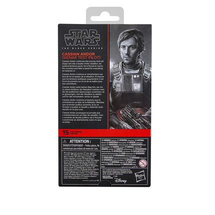 Figura de acción de Cassian Andor (piloto de pruebas de Sienar) de Star Wars The Black Series de 6 pulgadas