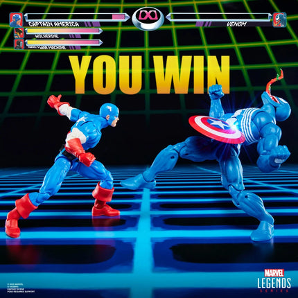 Figura de Capitán América vs. Venom de Marvel Legends Gamerverse (paquete de 2)
