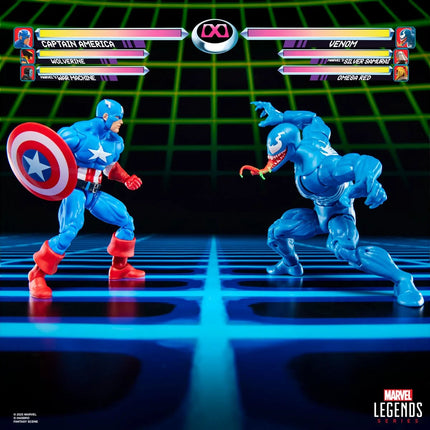 Figura de Capitán América vs. Venom de Marvel Legends Gamerverse (paquete de 2)