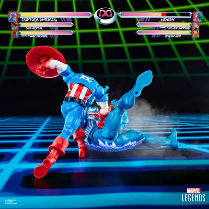 Figura de Capitán América vs. Venom de Marvel Legends Gamerverse (paquete de 2)