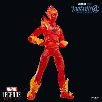 Figura de acción de la Antorcha Humana de 6 pulgadas de Los Cuatro Fantásticos: Primeros Pasos de la serie Marvel Legends