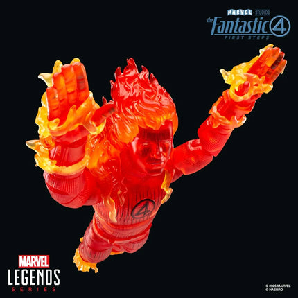 Figura de acción de la Antorcha Humana de 6 pulgadas de Los Cuatro Fantásticos: Primeros Pasos de la serie Marvel Legends