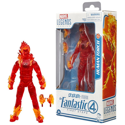 Figura de acción de la Antorcha Humana de 6 pulgadas de Los Cuatro Fantásticos: Primeros Pasos de la serie Marvel Legends