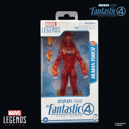 Figura de acción de la Antorcha Humana de 6 pulgadas de Los Cuatro Fantásticos: Primeros Pasos de la serie Marvel Legends