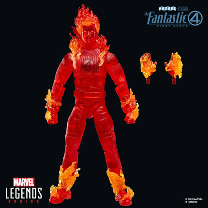 Figura de acción de la Antorcha Humana de 6 pulgadas de Los Cuatro Fantásticos: Primeros Pasos de la serie Marvel Legends