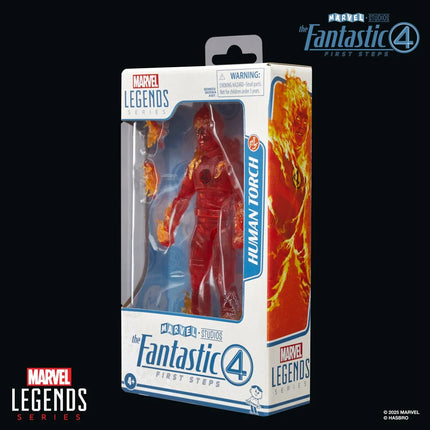 Figura de acción de la Antorcha Humana de 6 pulgadas de Los Cuatro Fantásticos: Primeros Pasos de la serie Marvel Legends