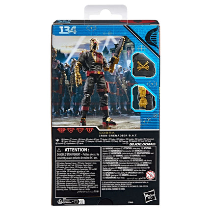 Figura de acción de Iron Grenadier BAT de 6 pulgadas de la serie clasificada de GI Joe