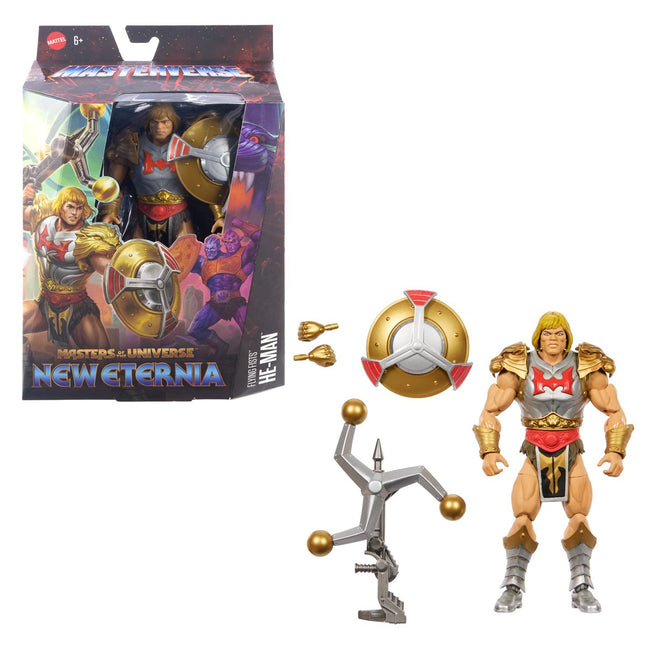 Figura de acción de He-Man Puño Volador de la oleada 15 de Masterverse de Masters of the Universe
