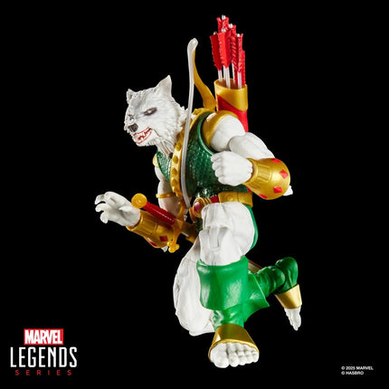 Figura de acción y tarjeta de Spider-Man Marvel Legends Magic: The Gathering Man-Wolf de 6 pulgadas