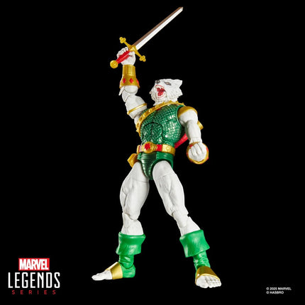 Figura de acción y tarjeta de Spider-Man Marvel Legends Magic: The Gathering Man-Wolf de 6 pulgadas