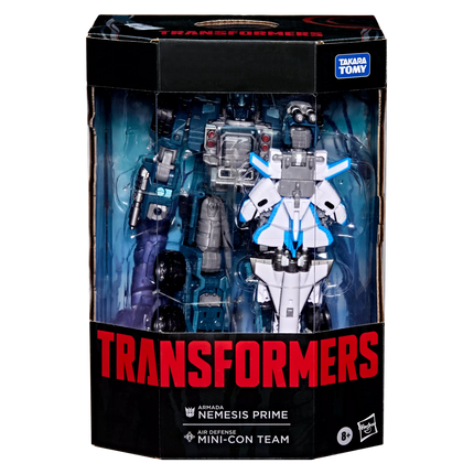 Transformers Generations Armada Nemesis Prime y equipo de miniconciencia de defensa aérea