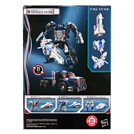 Transformers Generations Armada Nemesis Prime y equipo de miniconciencia de defensa aérea