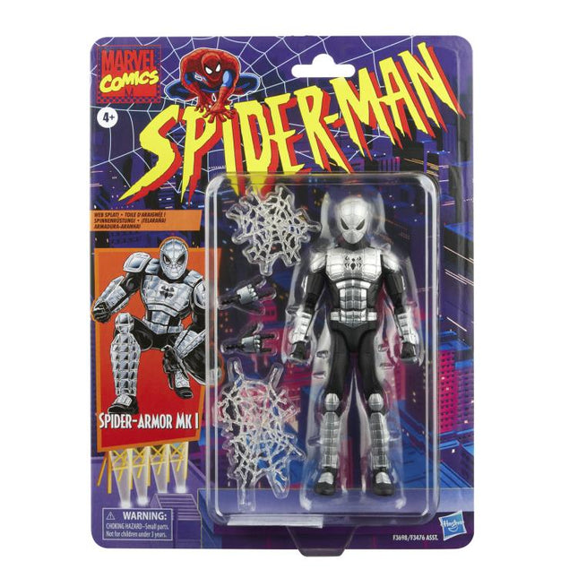 Figura de acción Marvel Legends Retro Spider-Armor MK-I de 6"