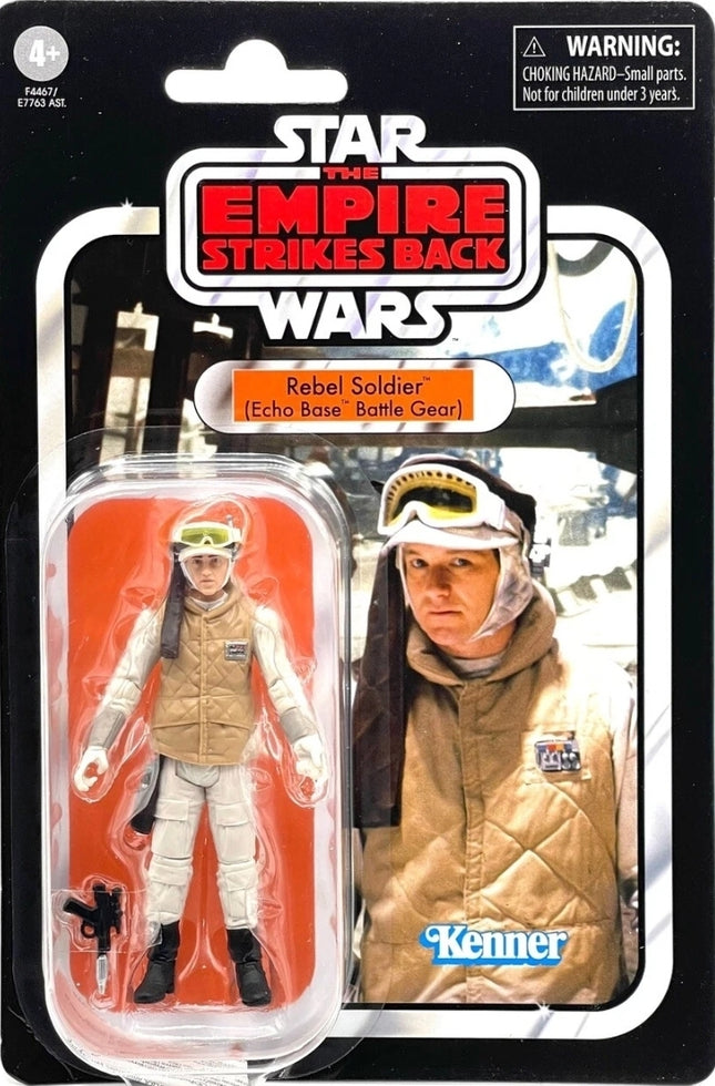Figura de acción de la colección vintage de Star Wars: Soldado Rebelde Base Echo VC68 de 3,75"