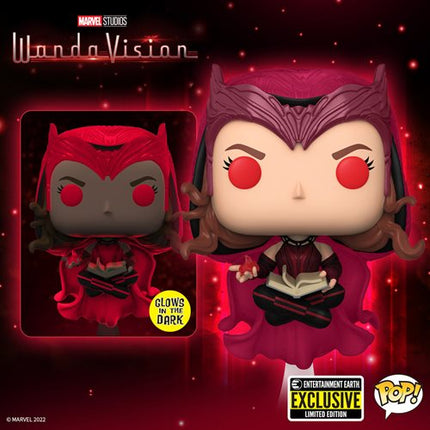 Funko Pop! Bruja Escarlata de WandaVision (Glows) n.° 823, exclusiva de Entertainment Earth