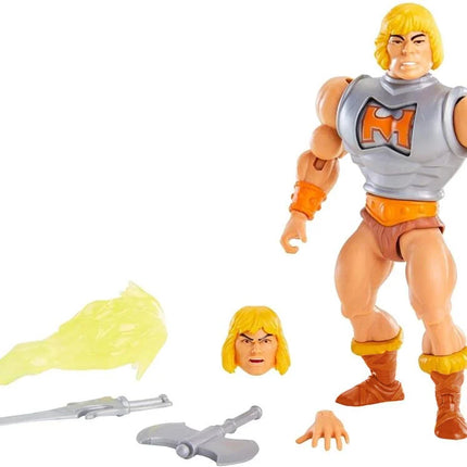 Figura de acción de He-Man con armadura de batalla de lujo de Masters of the Universe Origins