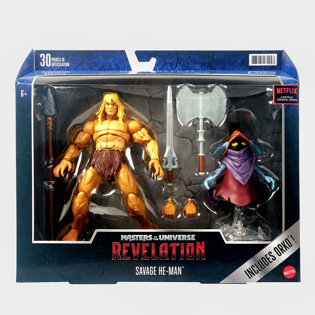 Masters of the Universe Revelación Serie de Netflix Savage He-Man Figura de acción de 7 pulgadas.