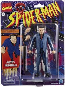 Figuras de acción retro de Spider-Man Hammerhead de 6 pulgadas de Marvel Legends