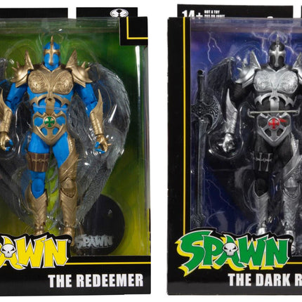 Figuras de acción de 18 cm de McFarlane Toys Spawn: Lote de dos figuras de Redentor y Redentor Oscuro