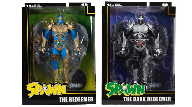 Figuras de acción de 18 cm de McFarlane Toys Spawn: Lote de dos figuras de Redentor y Redentor Oscuro