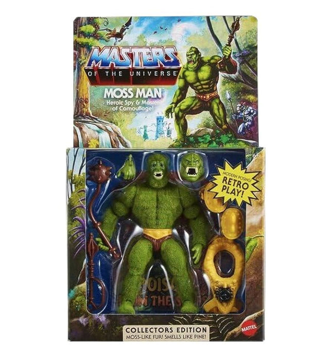 Figura de acción sin perforar de Mattel Masters of the Universe Moss Man de 5 pulgadas