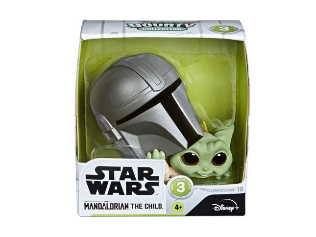 Colección Bounty de Star Wars: El Niño S3 Grogu Baby Yoda con casco mandaloriano