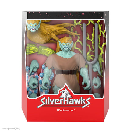 Figura Super 7 SilverHawks Ultimates Windhammer de 7" (nueva y sellada)