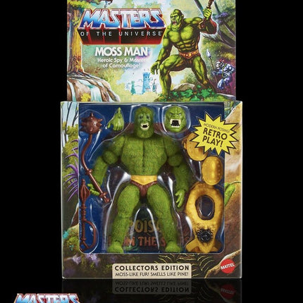 Figura de acción sin perforar de Mattel Masters of the Universe Moss Man de 5 pulgadas