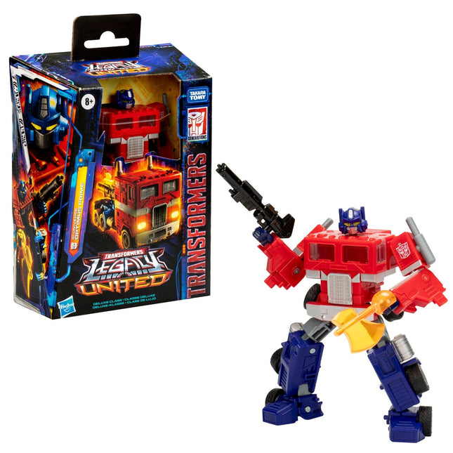 Figura de acción Optimus Prime Transformers Legacy United Deluxe Class G1 Universe
