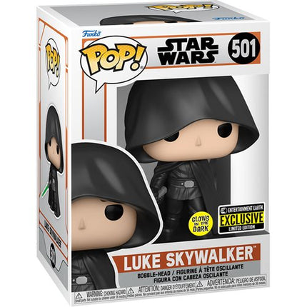 Funko Pop - #501 Luke Skywalker Brilla en la oscuridad Entertainment Earth EE - Nuevo