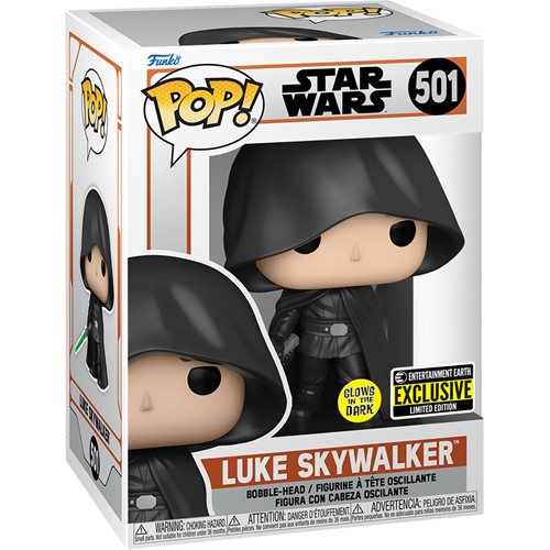 Funko Pop - #501 Luke Skywalker Brilla en la oscuridad Entertainment Earth EE - Nuevo