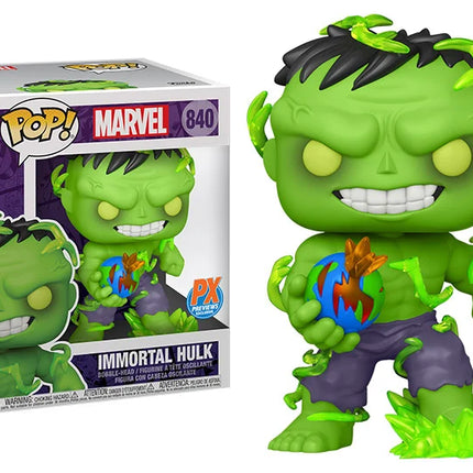Figura de vinilo Funko Pop Marvel Immortal Hulk de 6" n.° 840 PX Exclusiva