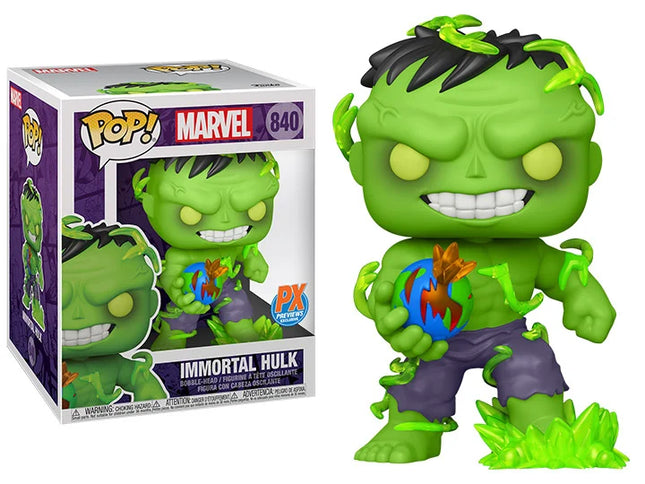 Figura de vinilo Funko Pop Marvel Immortal Hulk de 6" n.° 840 PX Exclusiva