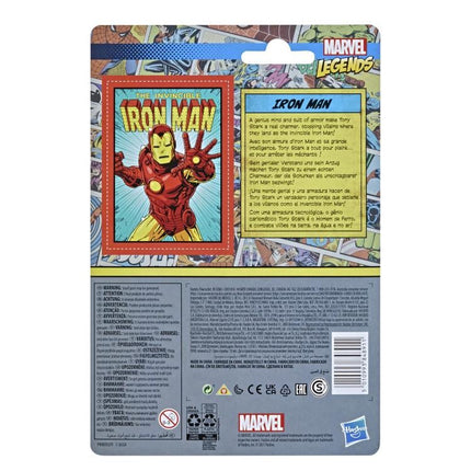 Figura de Iron Man de 3,75 pulgadas de la colección retro de Marvel Legends de Hasbro