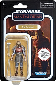 Figura carbonizada de Star Wars The Vintage Collection The Mandalorian's The Armorer de 3,75"