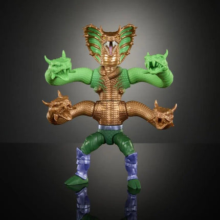 Figura de lujo del Rey Hiss de las Tortugas de Grayskull de MOTU Origins